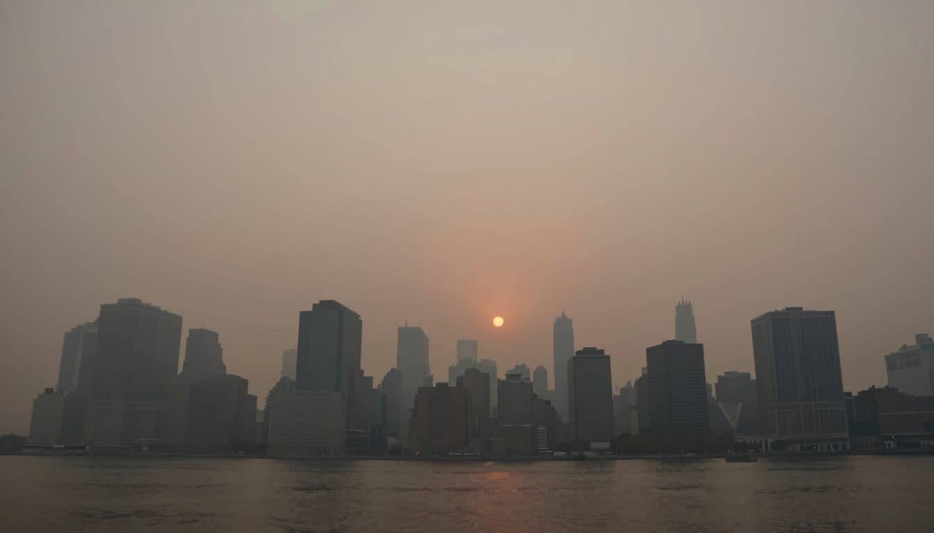 Humo de incendios forestales y ola de calor: Nueva York en estado de excepción antes de la final del Mundial