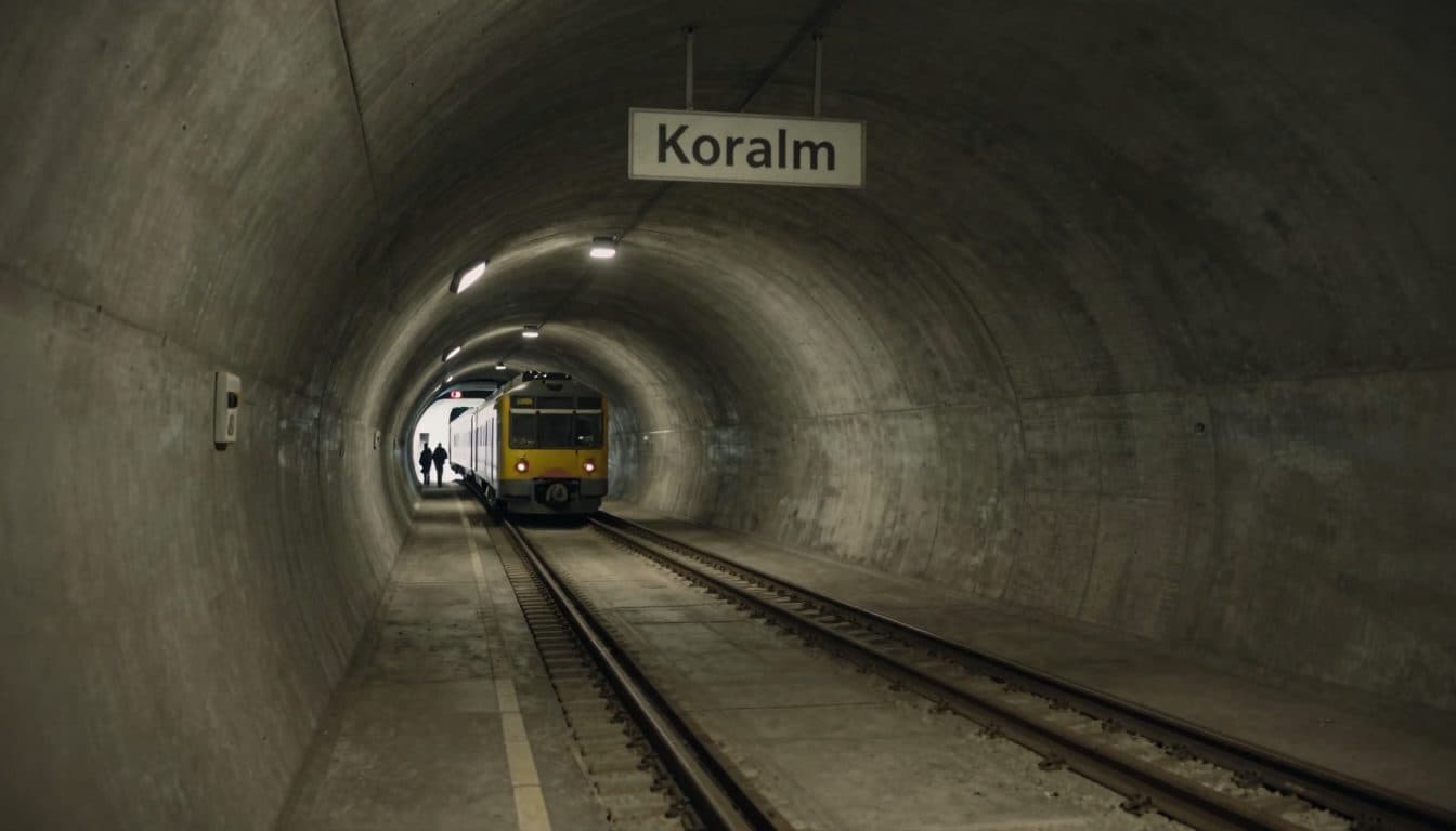 Policía identifica a un joven de 19 años tras incidente de "trainsurfing" en el túnel de Koralm