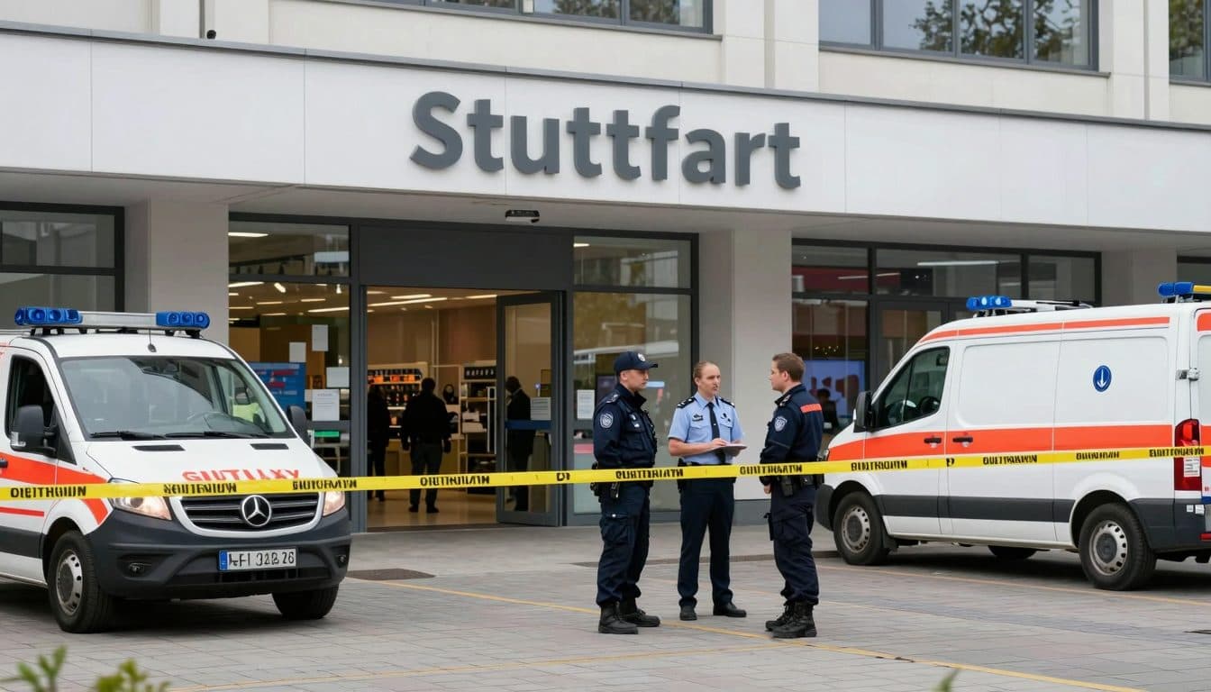 Ataque en un centro comercial de Stuttgart: mujer de 47 años apuñalada e incendiada – sospechoso detenido