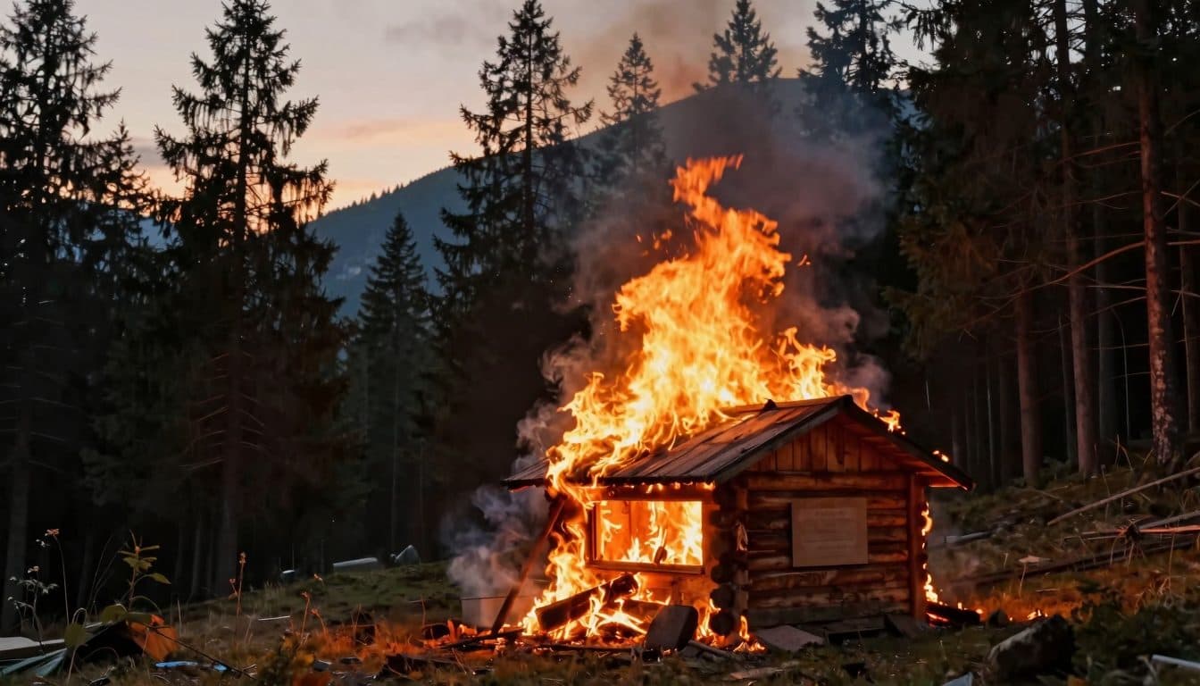 Incendio grave en el Lechtal: una cabaña de cazadores en Steeg arde, los bomberos luchan contra el incendio forestal