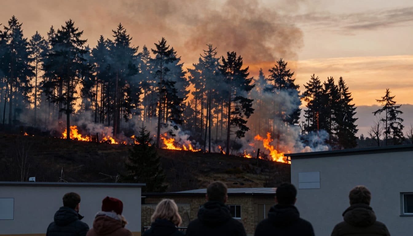 Incendio forestal en Hürtgenwald: el fuego en el Eifel se extiende, la Bundeswehr apoya las tareas de extinción