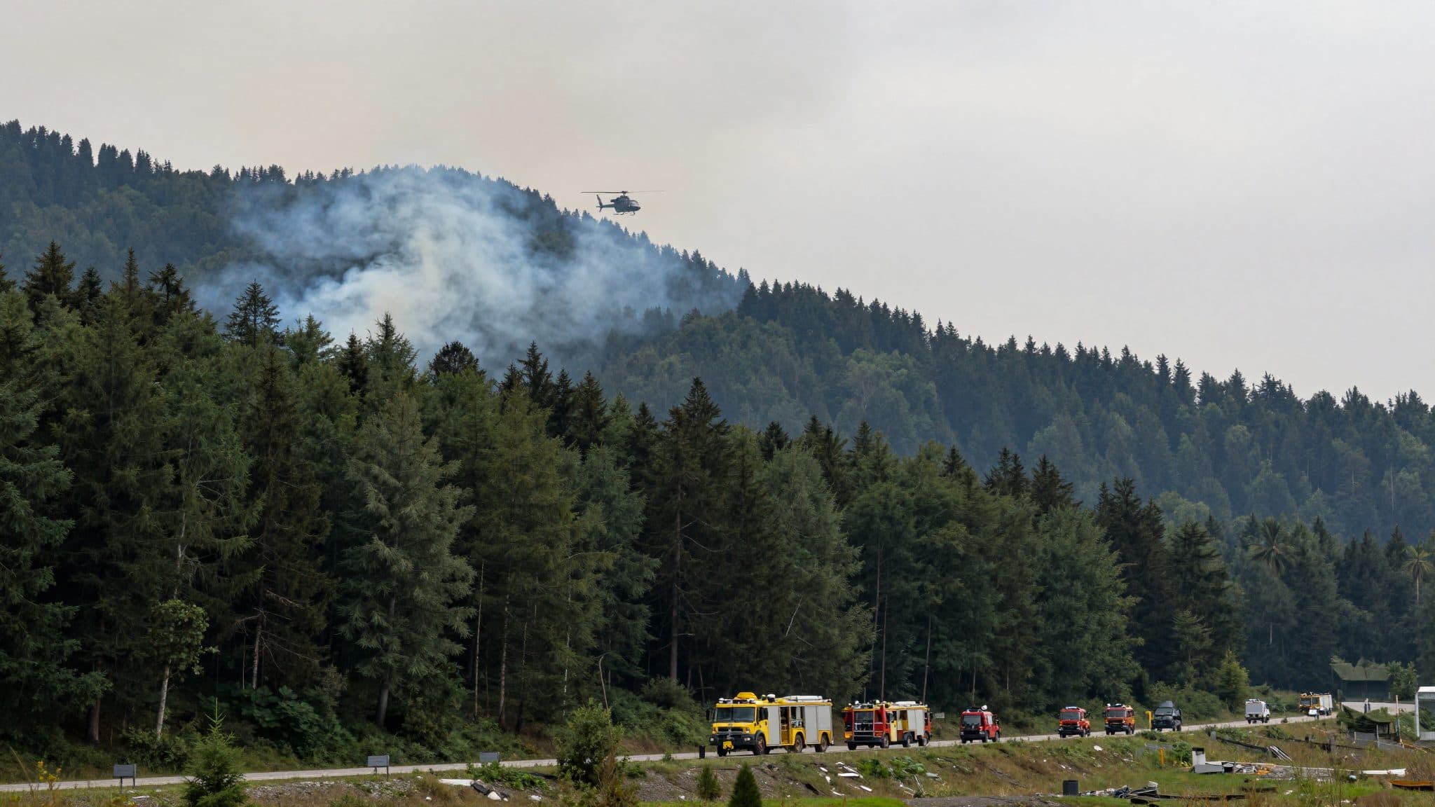 Gran incendio en el Tirol Oriental: unos 170 efectivos luchan contra un incendio forestal en Virgen