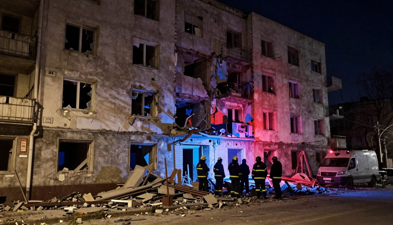 Ataque de drones rusos en Kiev causa muertos y heridos