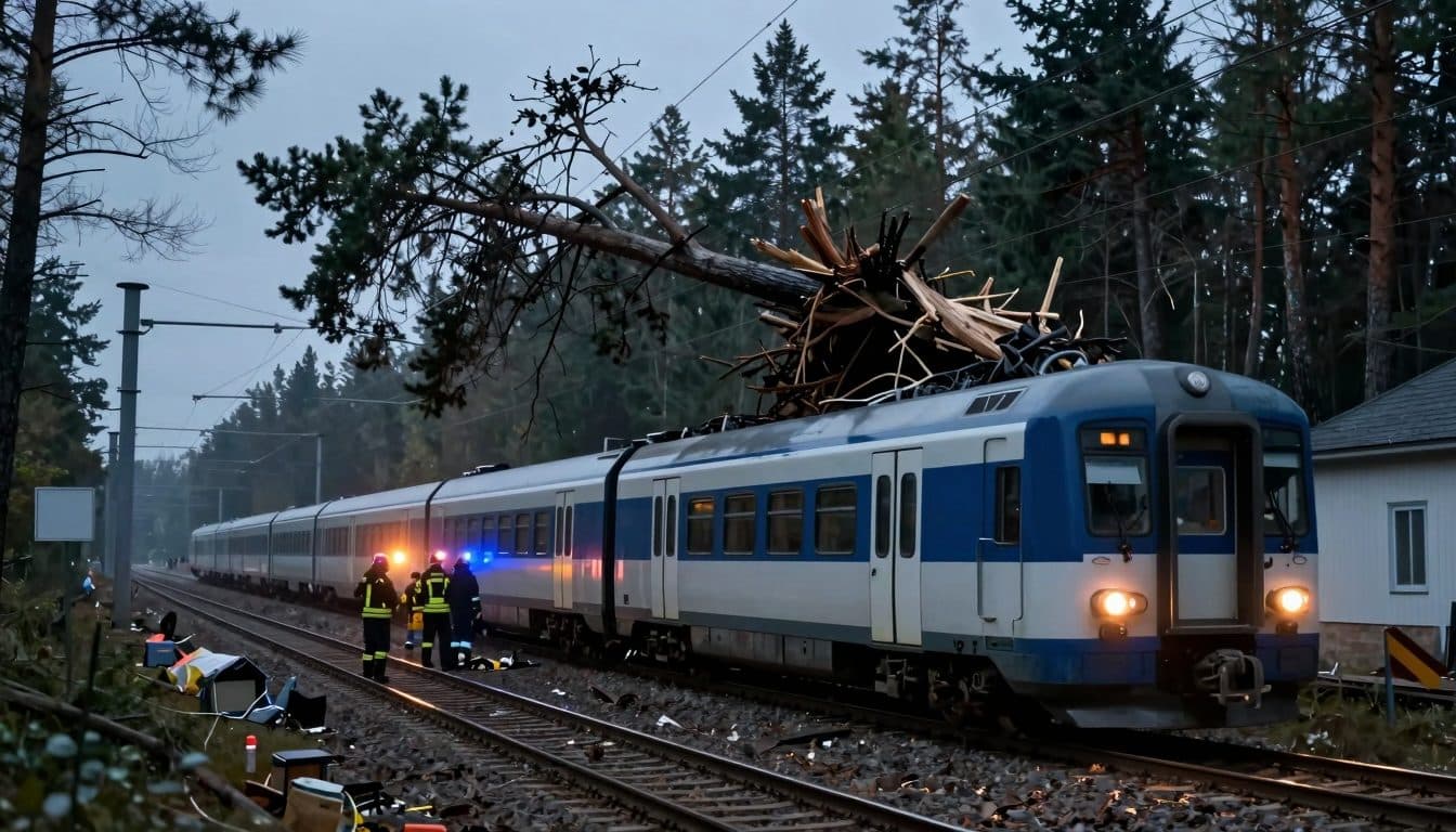 Cientos de pasajeros quedaron atrapados durante horas sin aire acondicionado en un tren en Brandeburgo