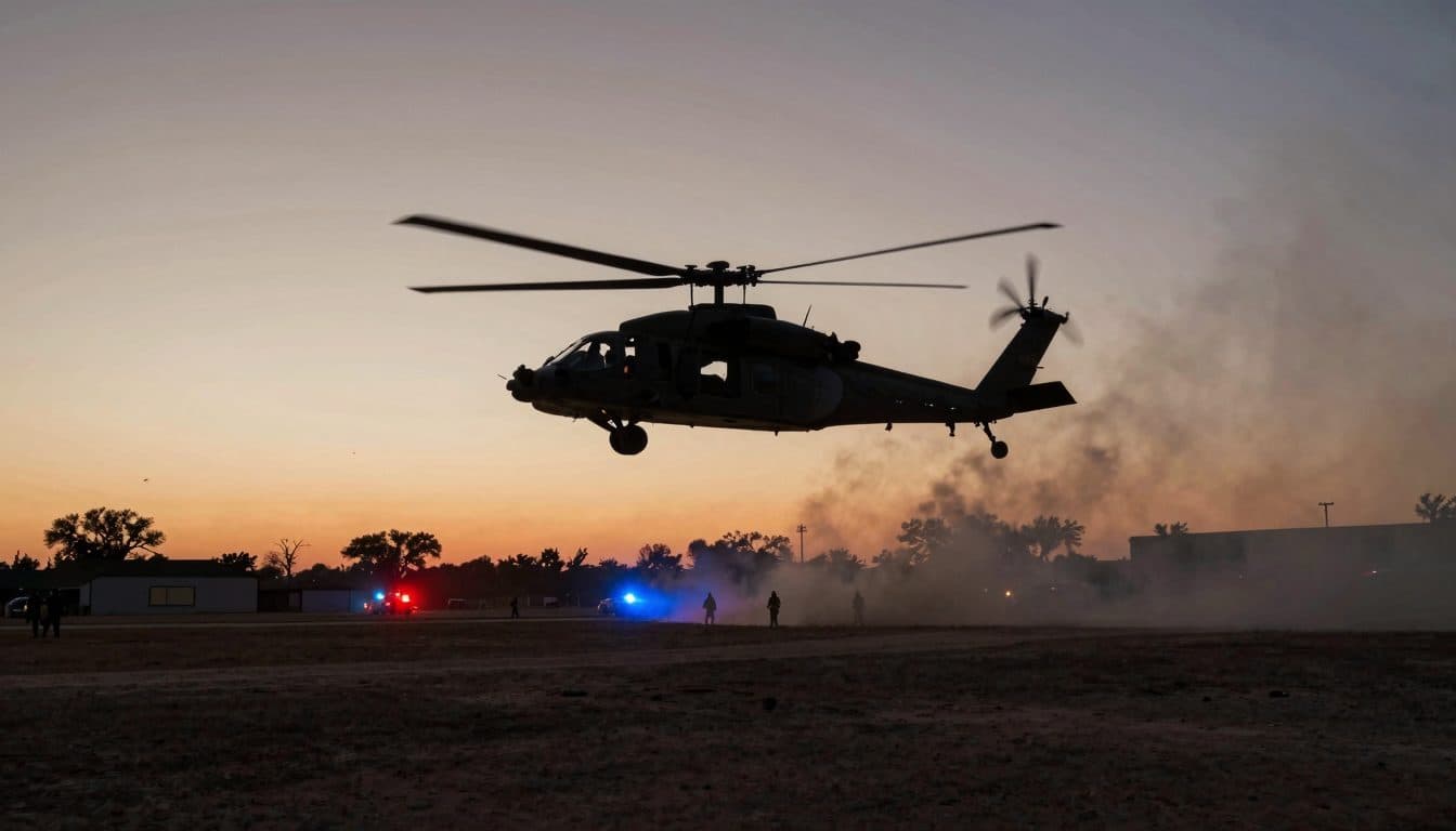 Dos muertos en accidente de helicóptero militar en el centro de Texas