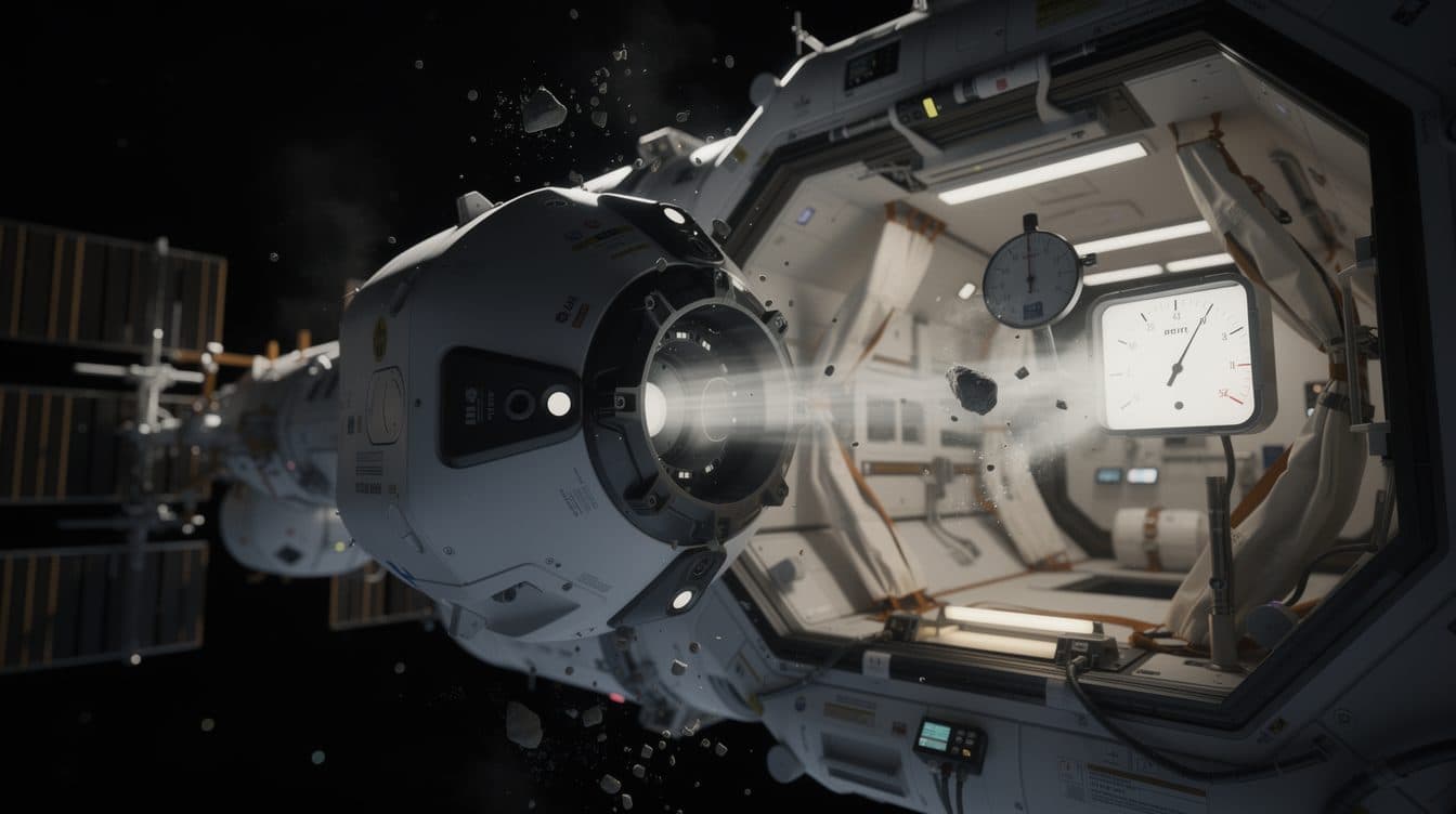 Fugas de aire en la ISS: astronautas buscan refugio temporal en el Crew Dragon