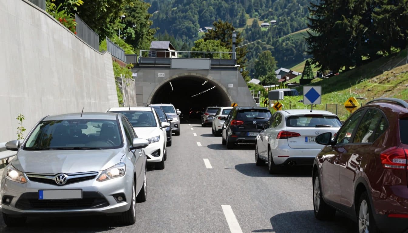 ÖAMTC advierte de retenciones en las rutas de tránsito hacia el sur – afectadas la autopista del Tauern y el túnel de Karawanken