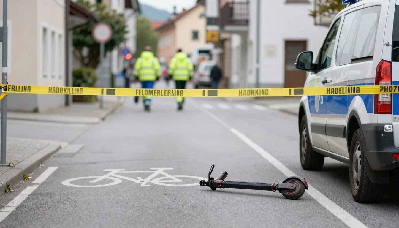 Un conductor de patineta eléctrica encapuchado atropella a un policía en Feldkirch – un joven de 16 años y un agente terminan en el hospital