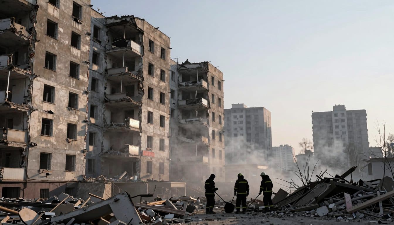 Ataques rusos en Kiev causan al menos nueve muertos