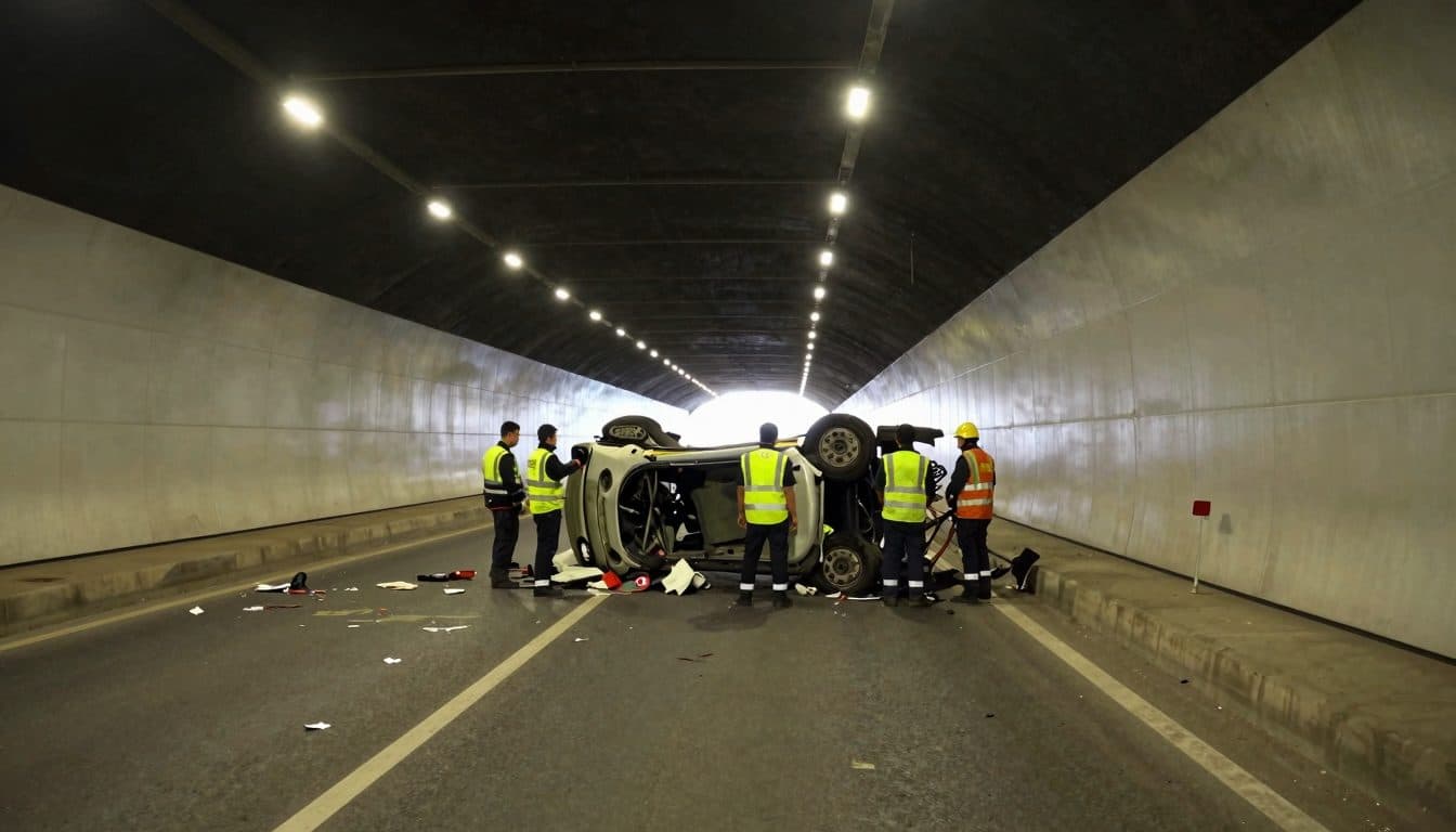 A14 cerca de Bregenz: conductor drogado a alta velocidad provoca un accidente con cinco heridos en el túnel de Pfänder