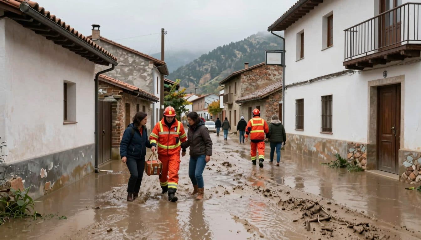 Dos muertos por inundación y corrimiento de tierra en la provincia española de León