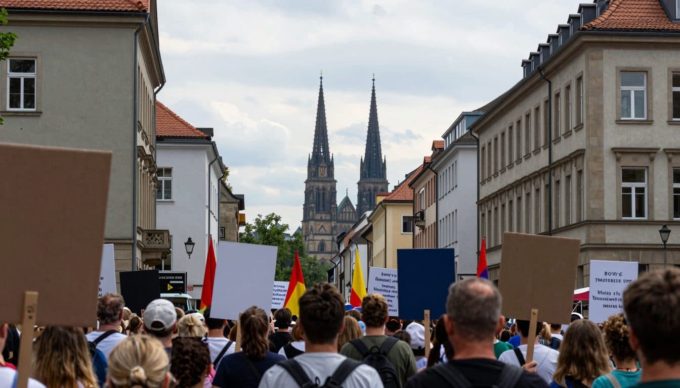 Congreso federal de la AfD en Erfurt concluye – Weidel y Chrupalla confirmados en el cargo, decenas de miles protestan