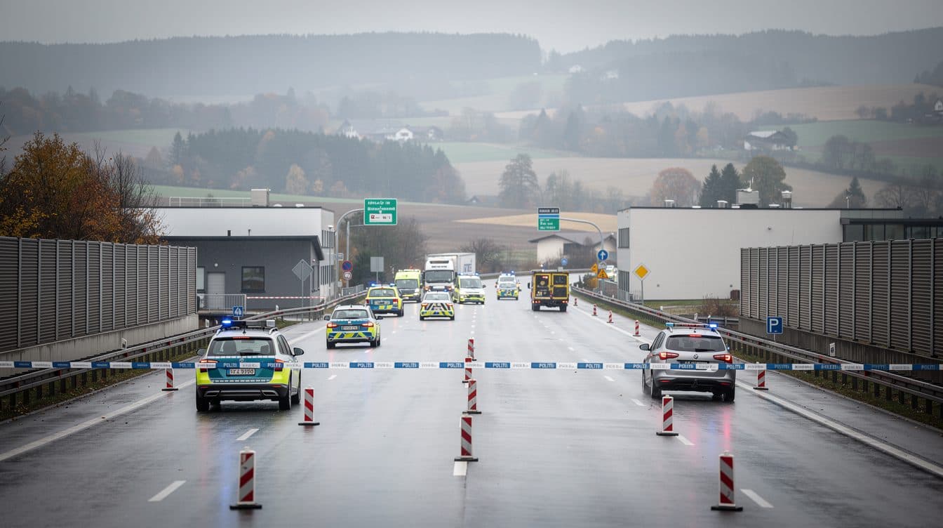Familia de tres miembros muere en colisión frontal en la Bundesstraße 12 en Alta Baviera