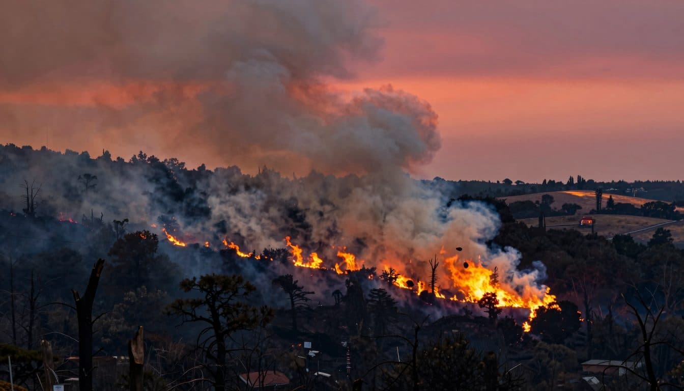 Incendio forestal en Andalucía se extiende a 8000 hectáreas – Gran operativo en la provincia de Huelva