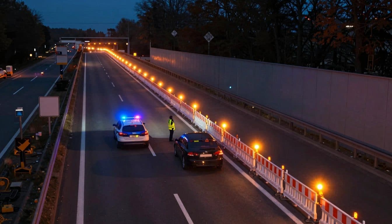 Conductor ebrio conduce a 160 km/h por una obra en la A12 y pierde el carné y el coche