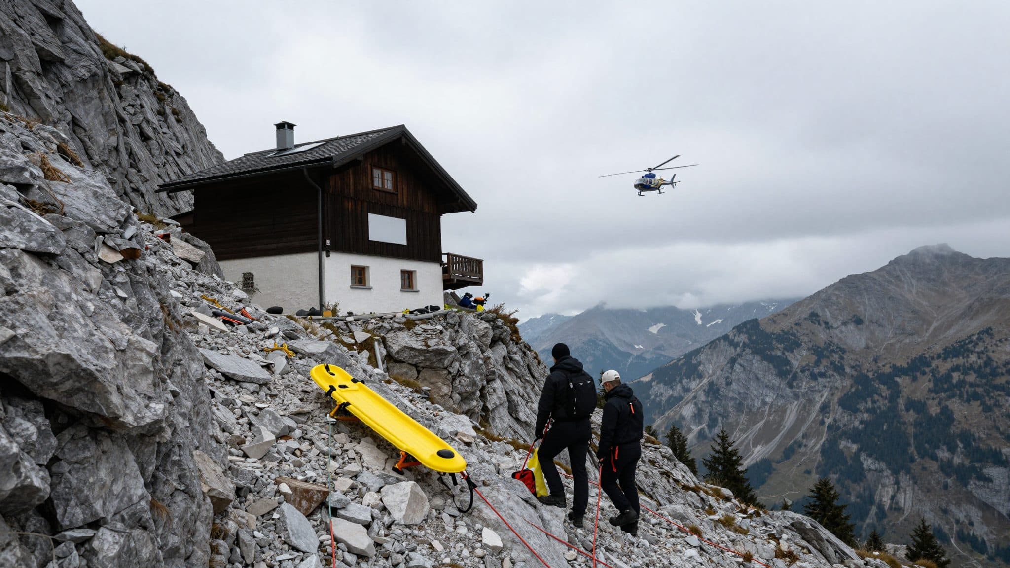 Senderista alemán se precipita 200 metros durante una excursión familiar en Vorarlberg