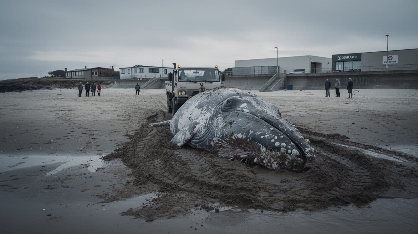 Comienza en Dinamarca la recuperación del cadáver de la ballena jorobada 'Timmy' para determinar su causa de muerte