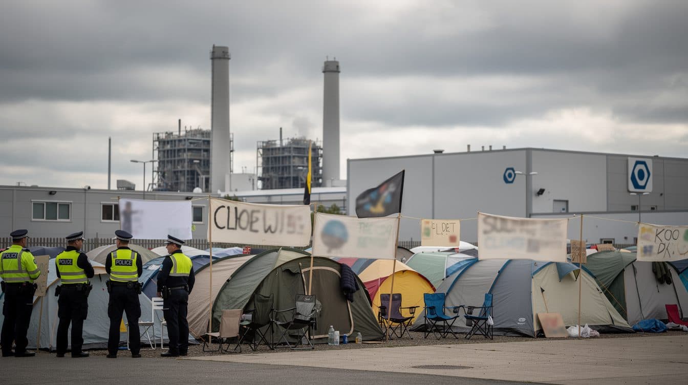 Tribunal alemán prohíbe inicio de protesta climática en la puerta de una central de gas en Werne