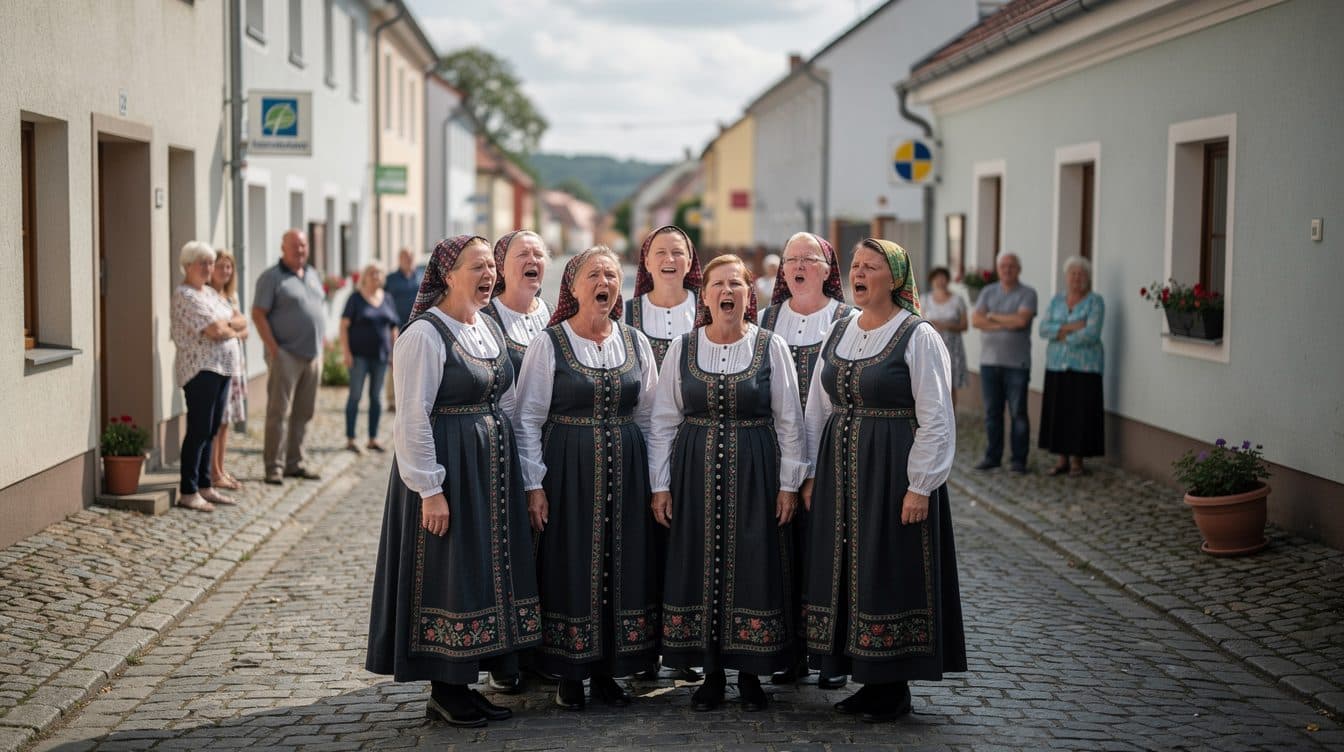 Las Ostersängerinnen de Lusacia reciben el galardón "Tracht des Jahres" en el Deutschen Trachtentag