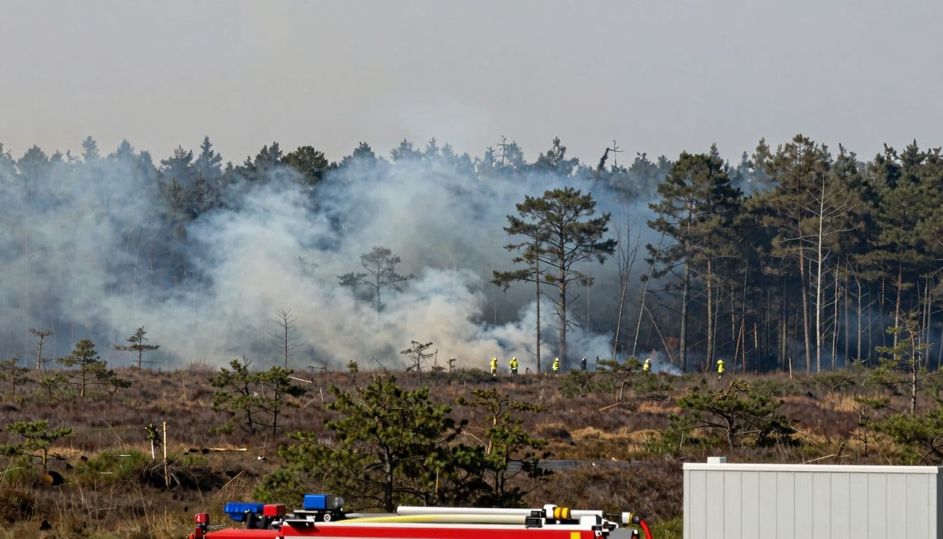 Incendio en la Lobau de Viena: Gran despliegue del cuerpo de bomberos profesional