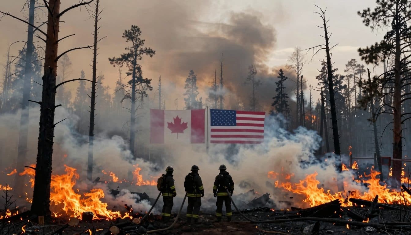 Canadá rechaza la amenaza arancelaria de Trump por el humo de los incendios forestales