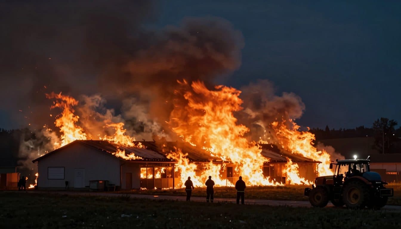 Granja de cerdos en Ried cerca de Augsburg incendiada: más de 1.600 animales mueren entre las llamas