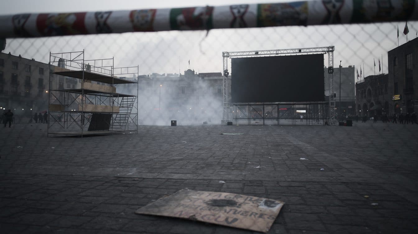 La policía usa gas lacrimógeno contra maestros en Ciudad de México – a diez días del inicio del Mundial