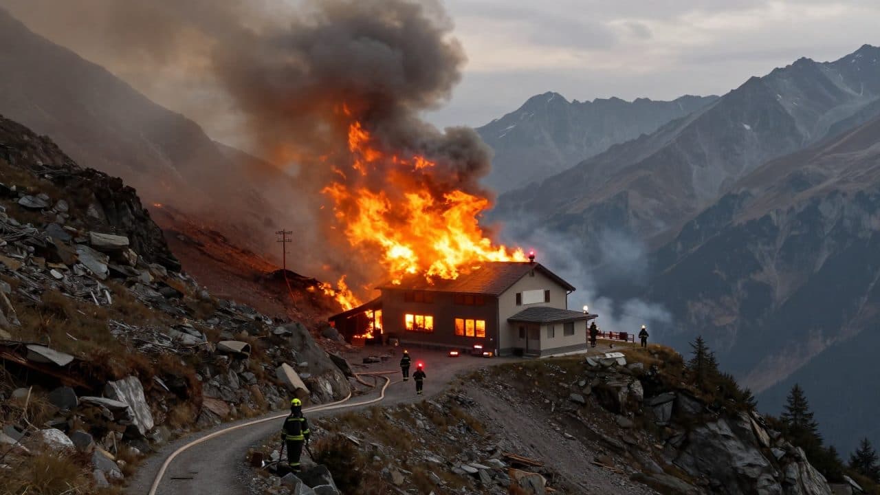 El Berggasthof Kehlsteinhaus, en Berchtesgaden, arde