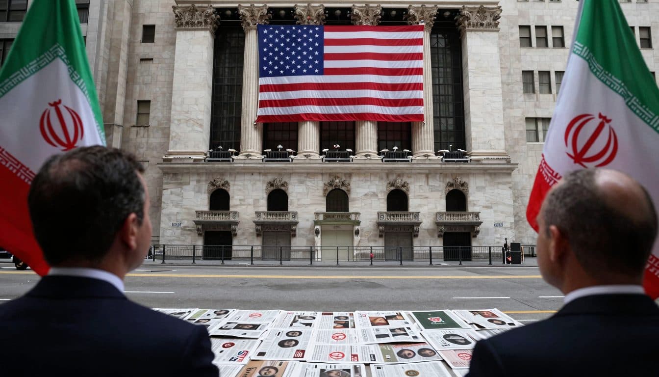 Wall Street opera mixto el lunes en medio de negociaciones entre EE. UU. e Irán y fuertes movimientos corporativos