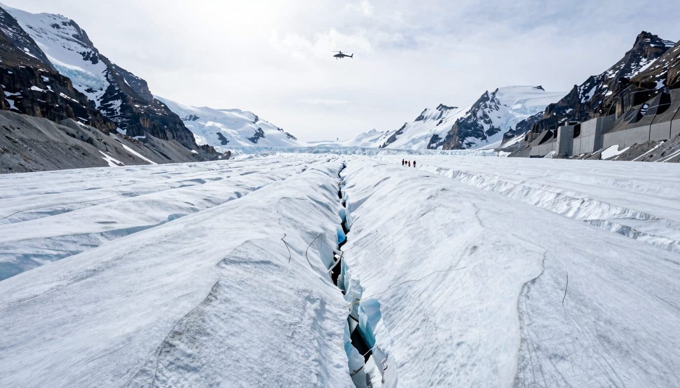 Montañero cae en una grieta glaciar en el Niederjochferner