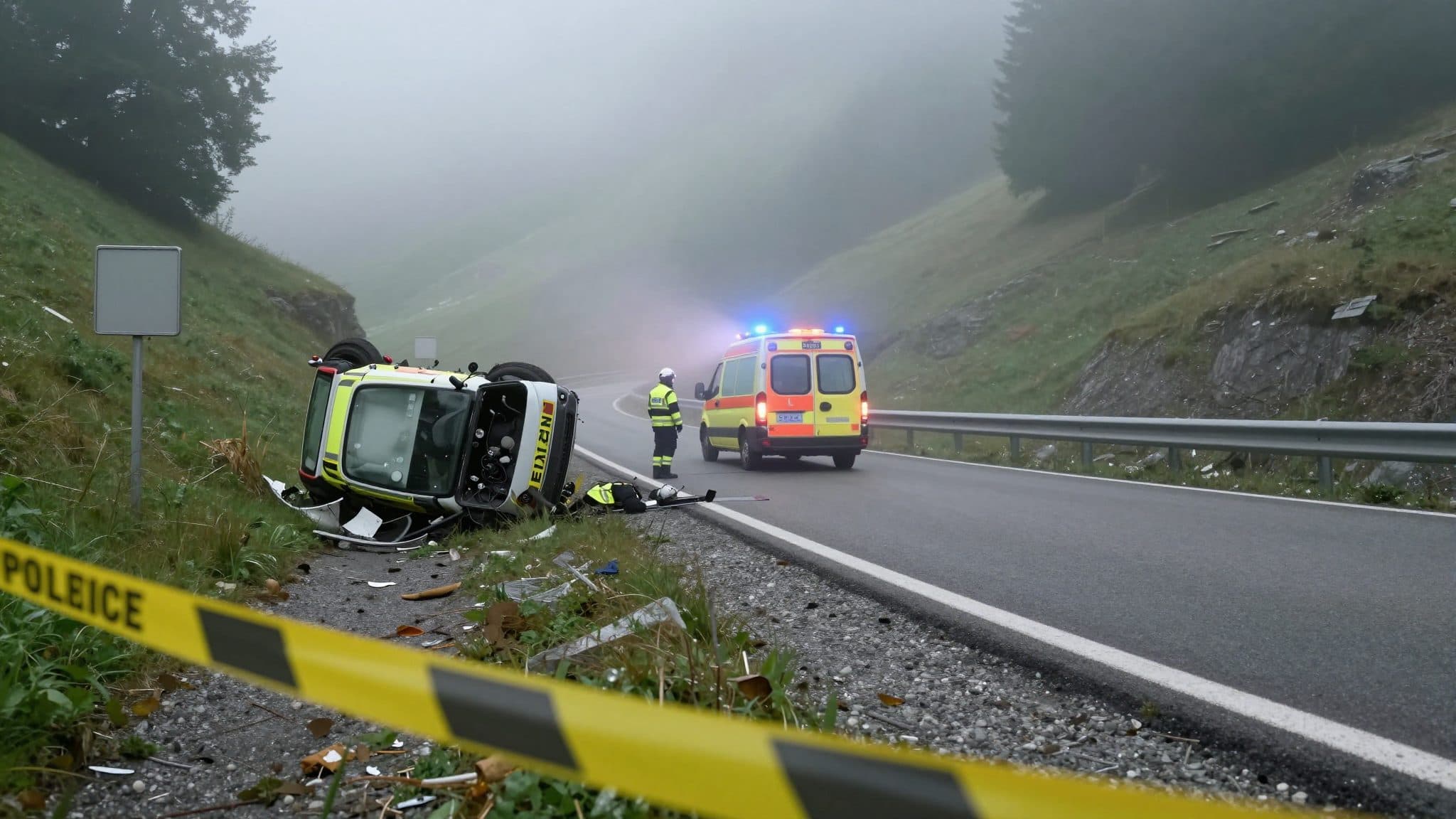 Conducción bajo los efectos del alcohol en Pongau: dos heridos tras un accidente con 1,6 grados