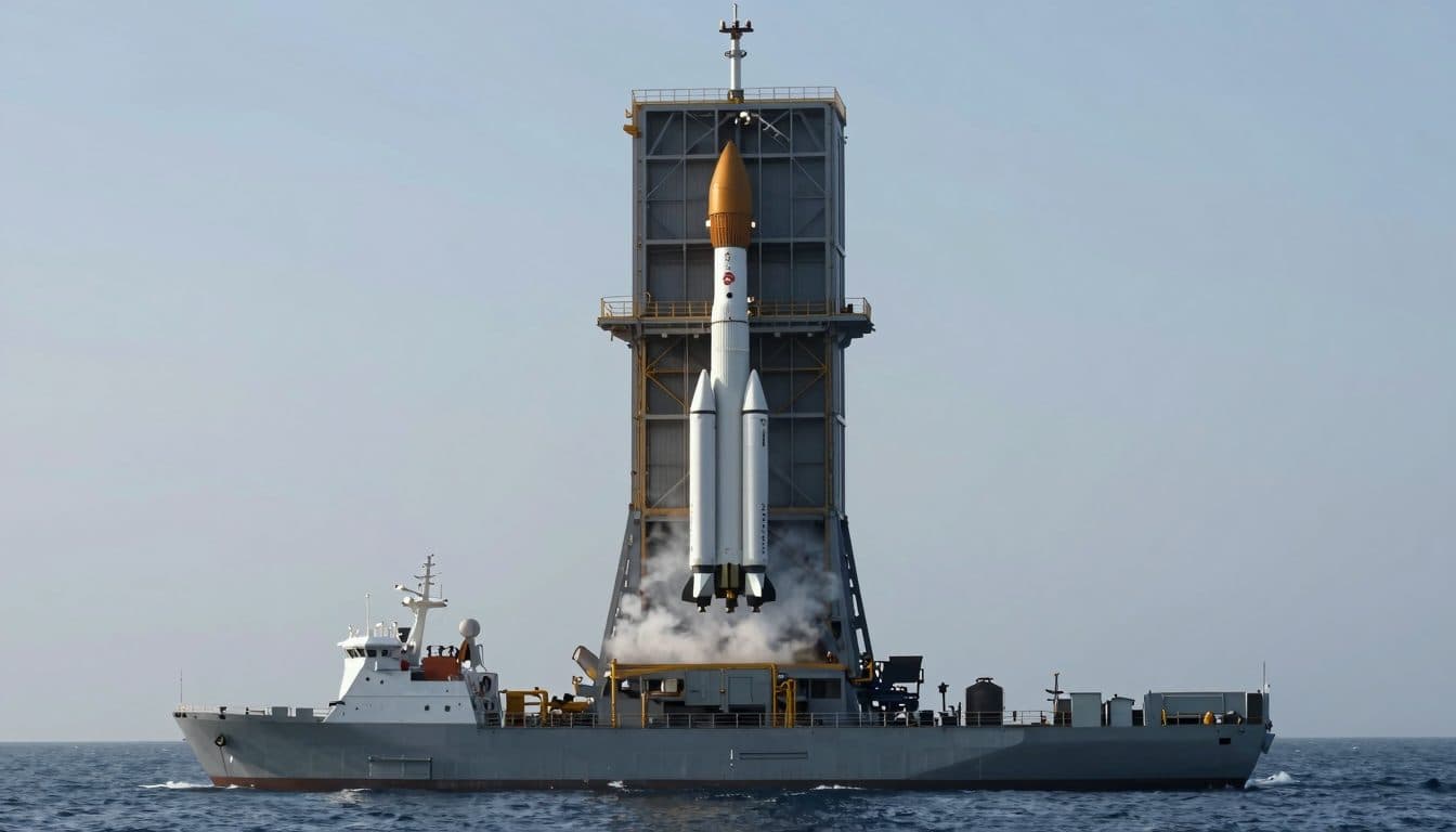 China recupera por primera vez una etapa de un cohete portador de forma controlada sobre el mar