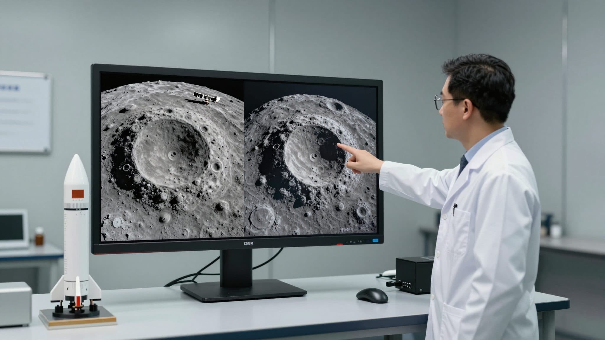 Nuevas imágenes muestran el lugar del impacto donde un cohete propulsor de SpaceX golpeó la Luna