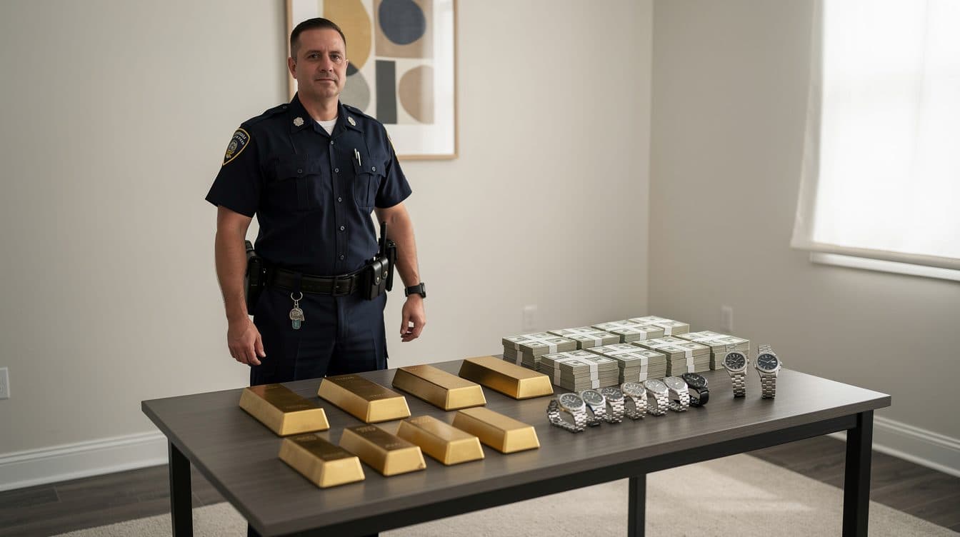Ex agente de la CIA arrestado en Virginia: incautan 303 lingotes de oro, 2 millones en efectivo y 35 relojes de lujo