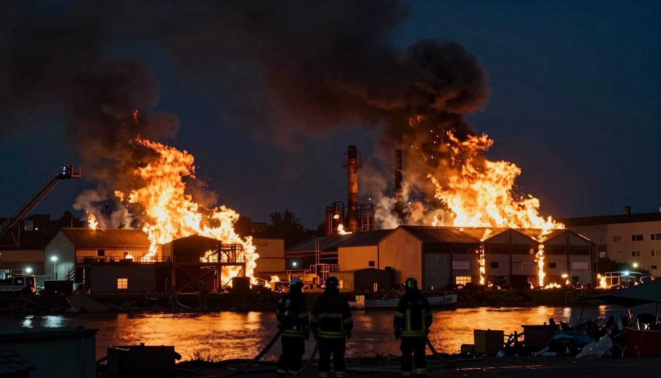 Gran incendio en el mercado mayorista de Stuttgart – los bomberos continúan luchando contra las llamas