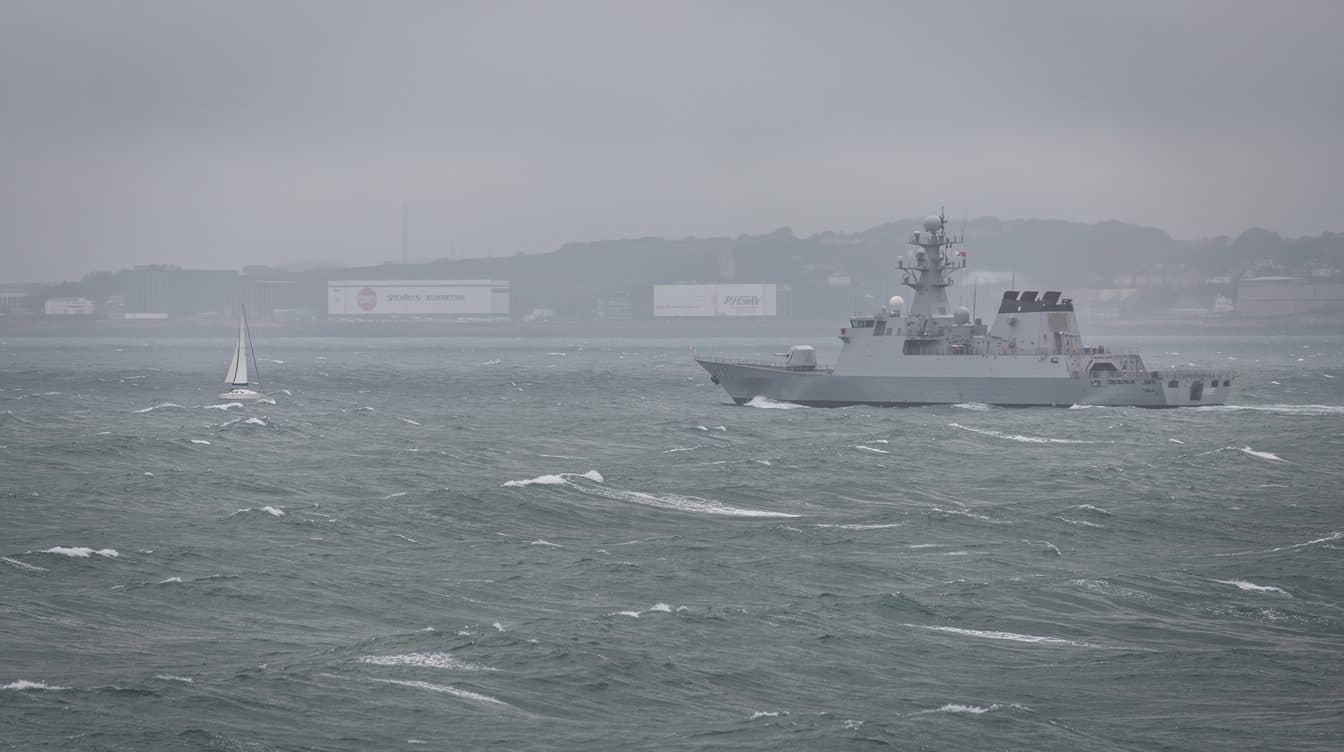 Fragata rusa dispara tiros de advertencia contra un yate a vela en el Canal de la Mancha