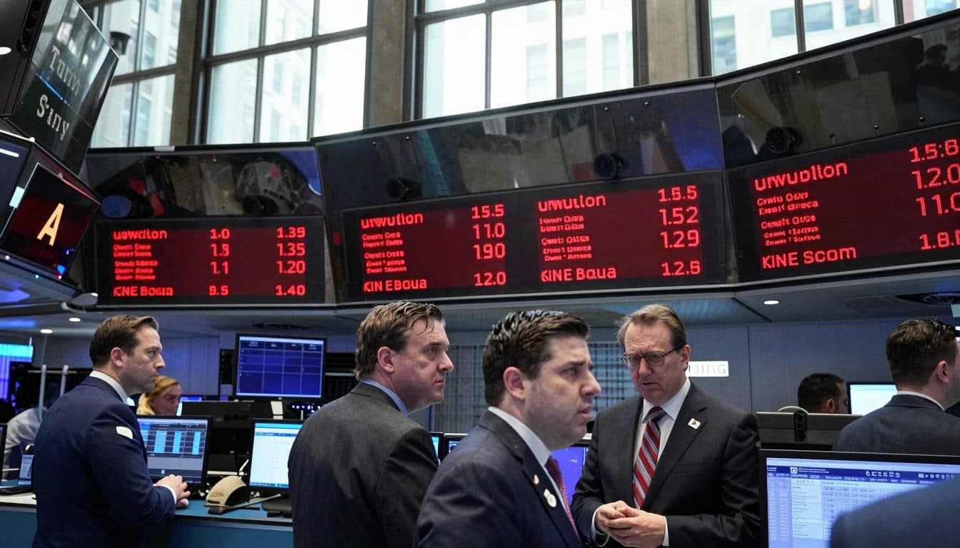 Mercados bursátiles de EE. UU. bajo presión antes del fin de semana: preocupaciones por la IA y resultados trimestrales golpean al Nasdaq y al Dow
