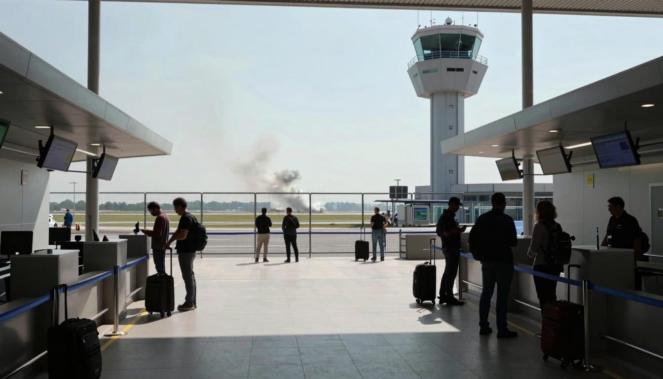 Cierra el aeropuerto de Zakynthos tras un aterrizaje de emergencia de un F-16 griego