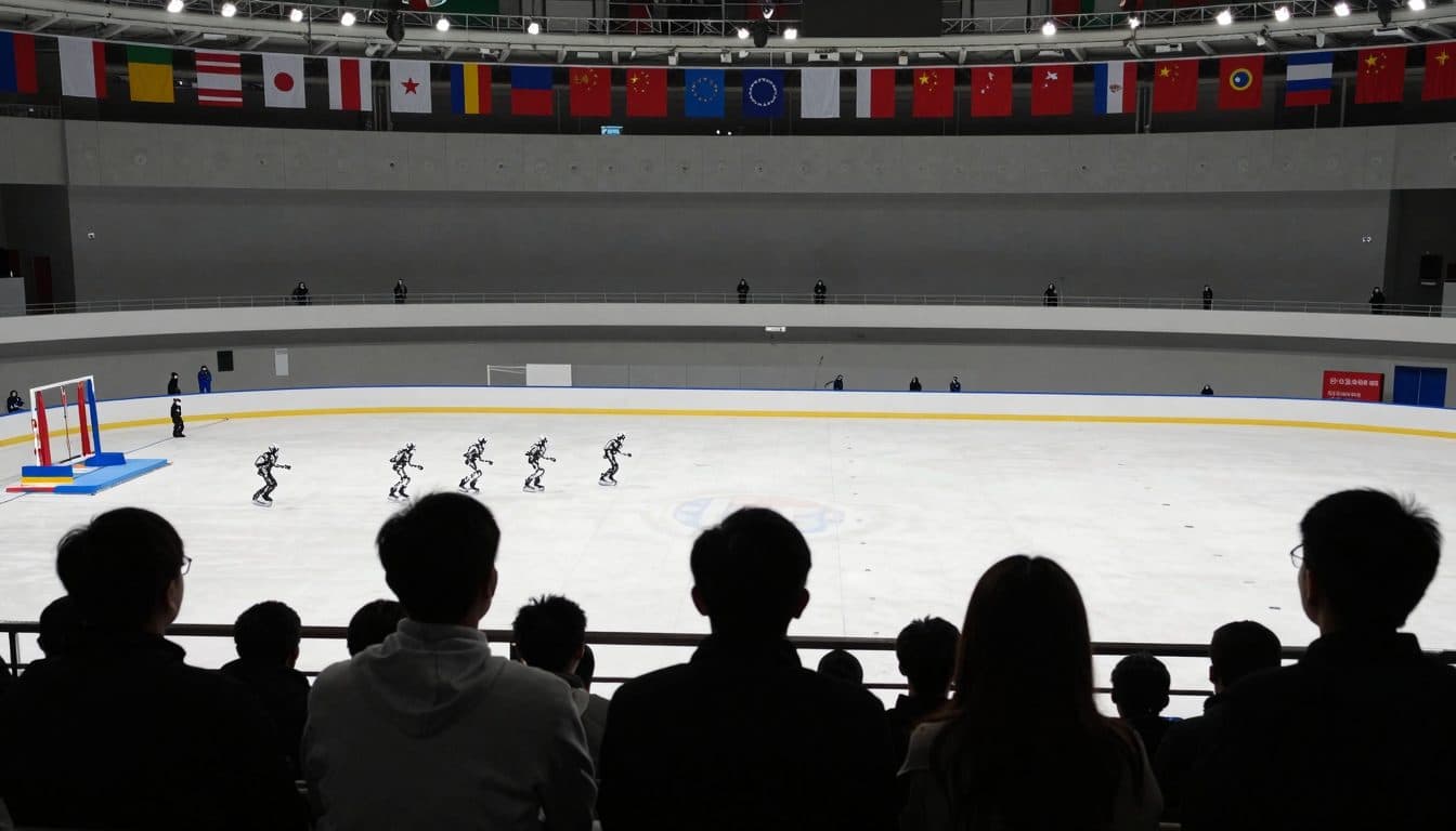 La Olimpiada de Robots en Pekín reúne a humanoides que baten récords y simulan caídas