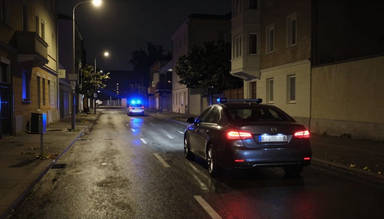 Un chico de 16 años huye con un coche durante una prueba de conducción nocturna en Viena-Floridsdorf