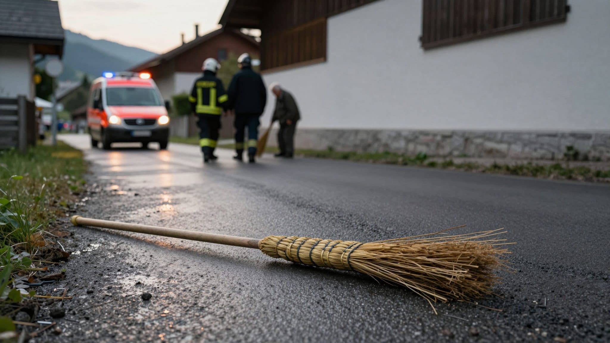 Conductora huye tras atropellar a un hombre que barría una carretera en Fernitz-Mellach