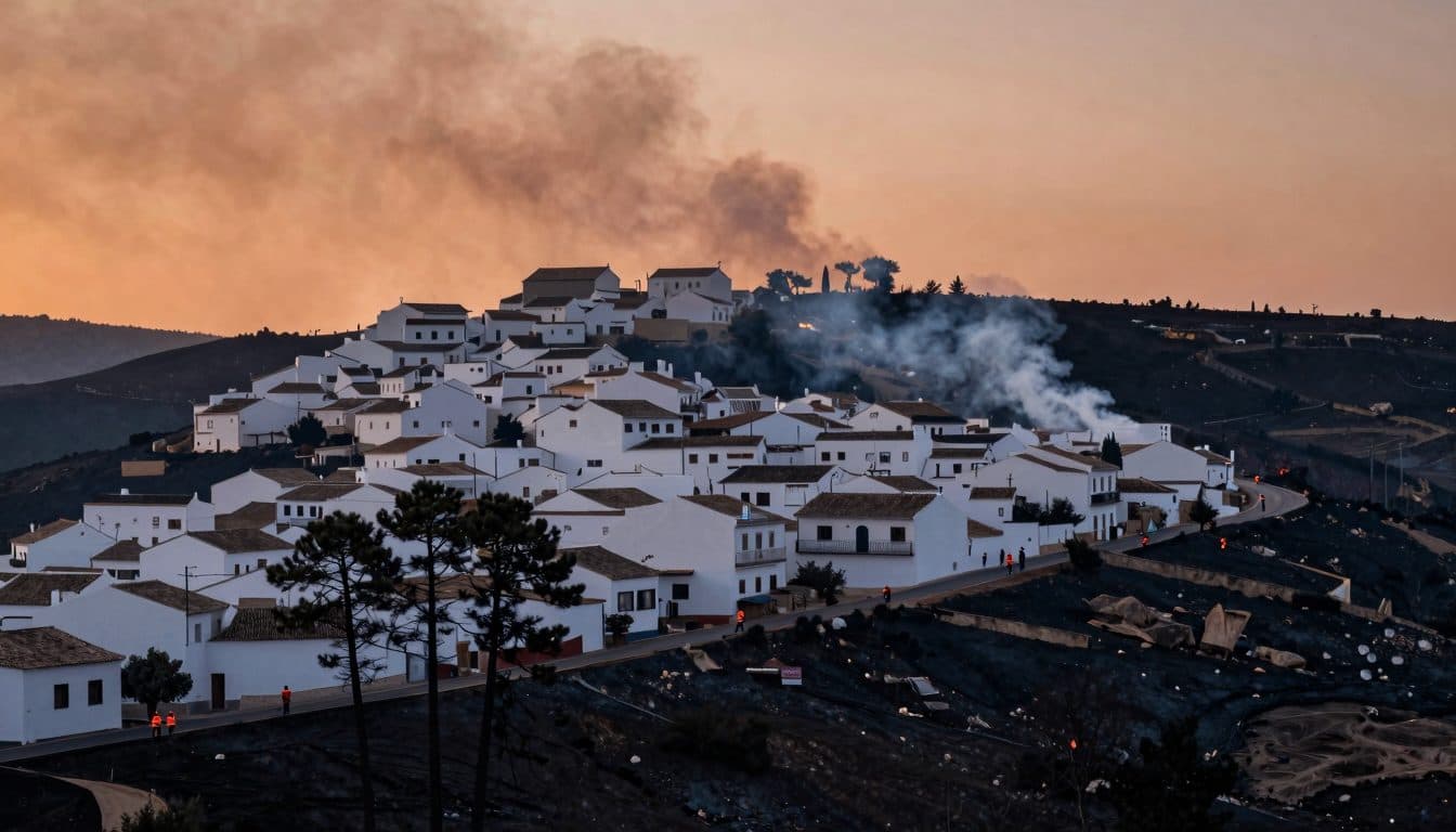Doce muertos en un incendio forestal en Andalucía mientras una ola de calor azota el sur de Europa