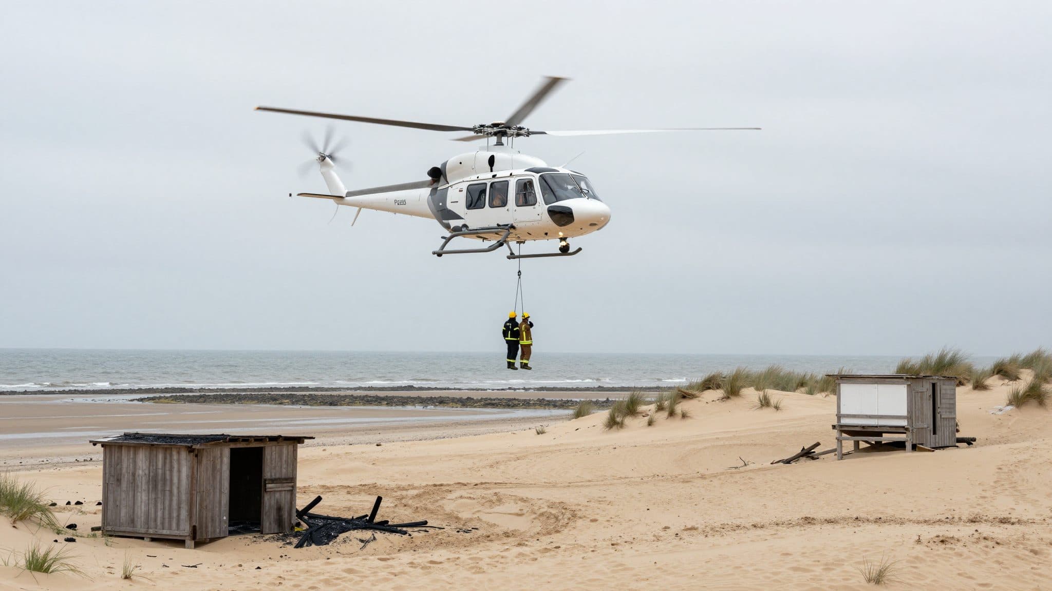 Incendio en la isla de Trischen en el mar del Norte: la estación ornitológica del NABU arde por completo, el guardabosques es rescatado