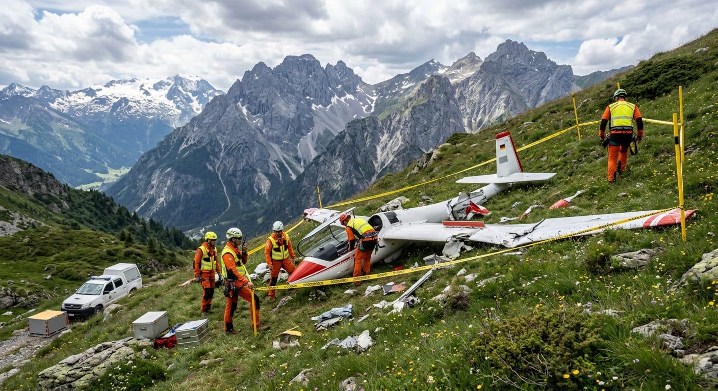 Un planeador se estrella en la zona del Breitenkopf en Tirol; se desconocen las causas