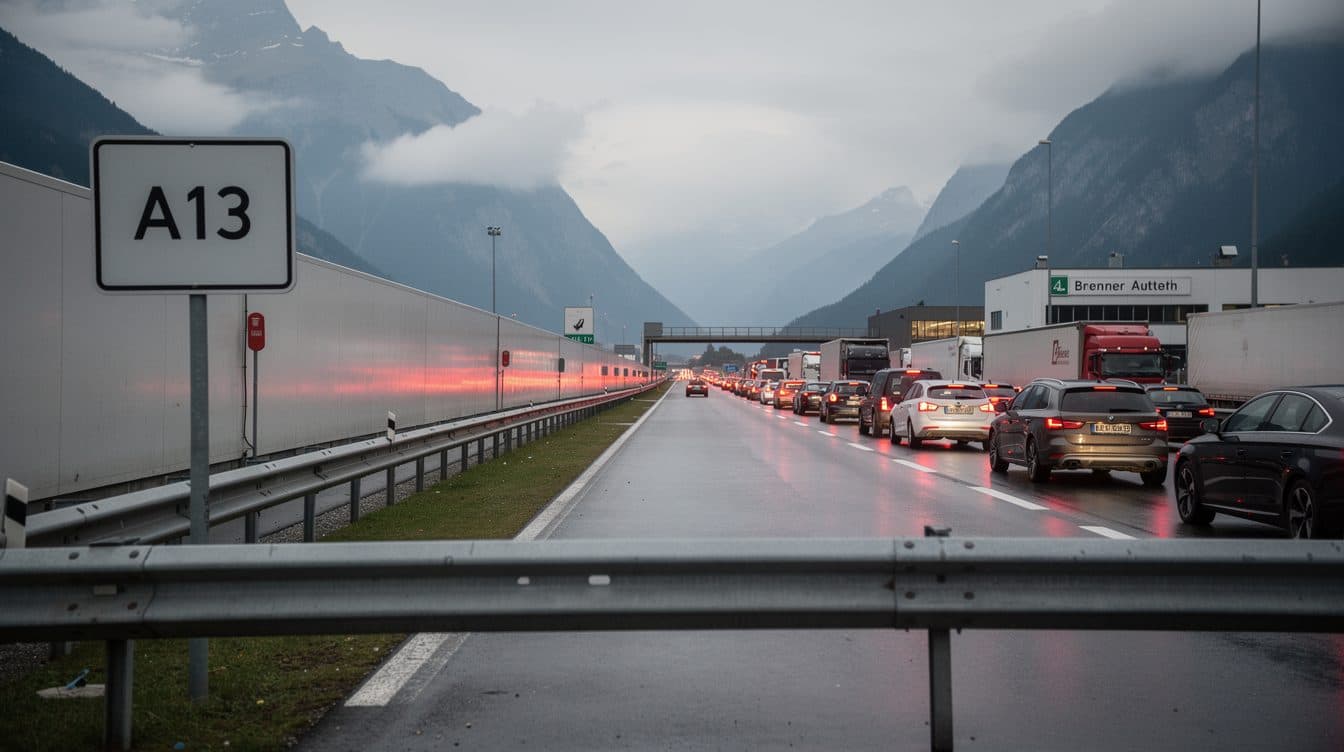 Una protesta contra el tráfico de tránsito bloquea el corredor del Brennero y amenaza con un caos circulatorio en los Alpes