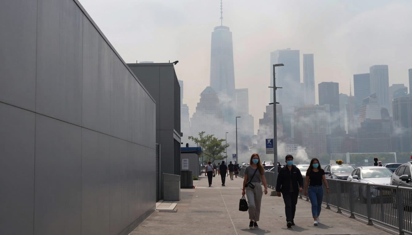 Ola de calor y humo alarman a Nueva York antes de la final del Mundial entre España y Argentina