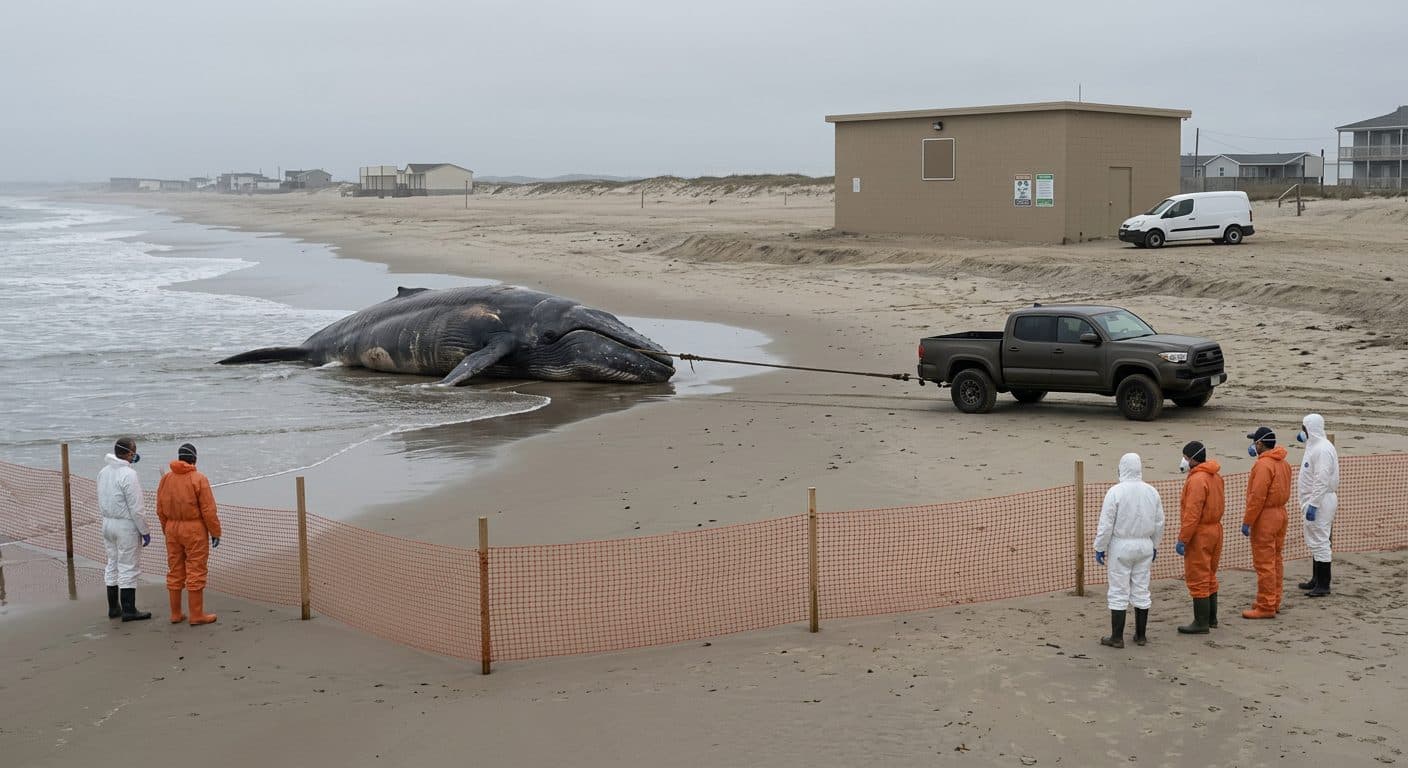 Comienza en la isla danesa de Anholt la recuperación del cadáver de la ballena jorobada 'Timmy'
