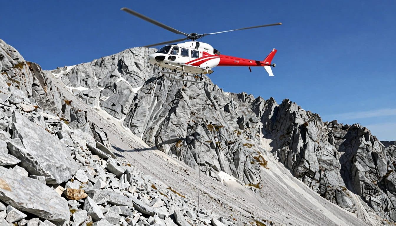 Helicóptero rescata a una pareja de senderistas belga en la Seebergspitze