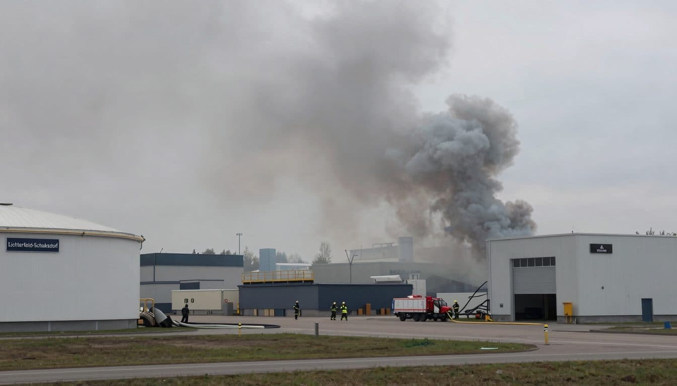 Incendio en planta de residuos en Lichterfeld-Schacksdorf mantiene en alerta a los bomberos