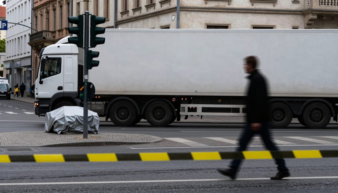 Muere un hombre de 85 años al colisionar con un camión en Berlín-Westend